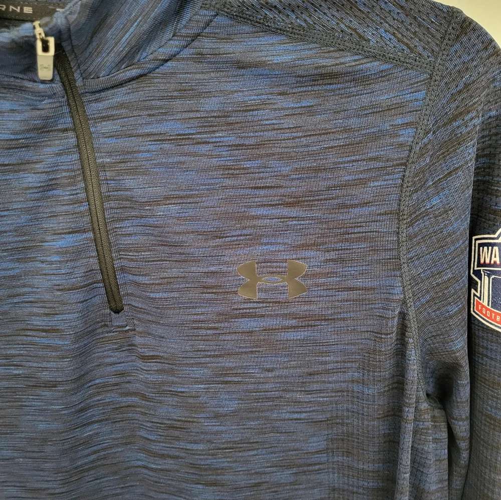 Under Armour Men Medium Walter Camp 1/4 Zip Long Sleeve Heatgear Fitted Pullover